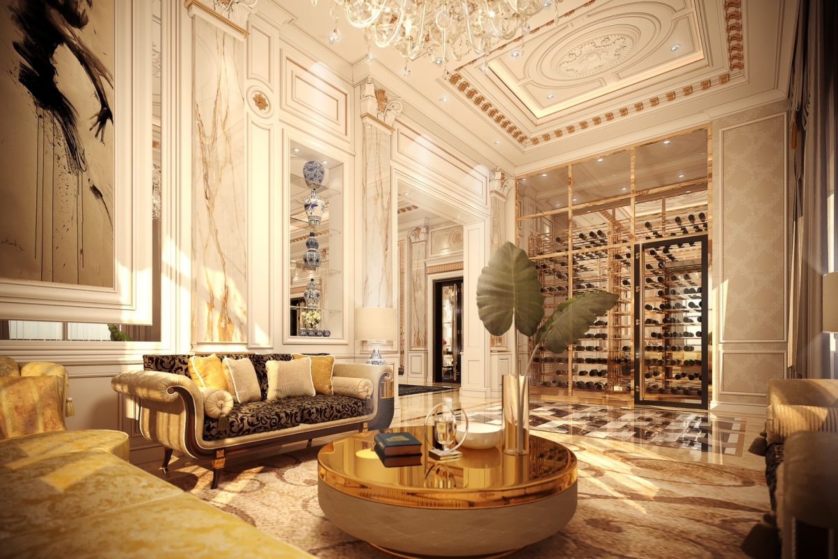 opulent luxury home interior