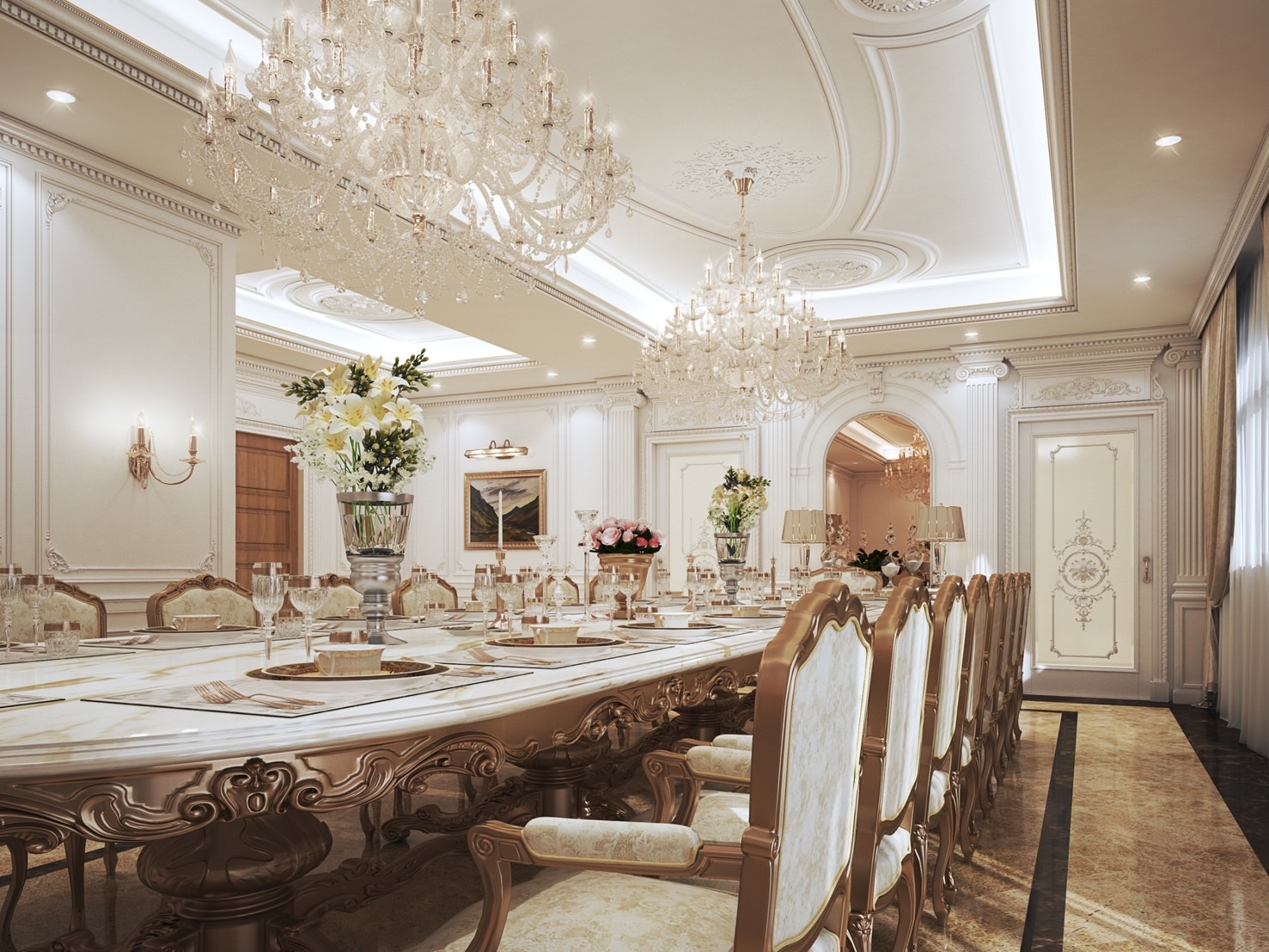 luxury dining room house design