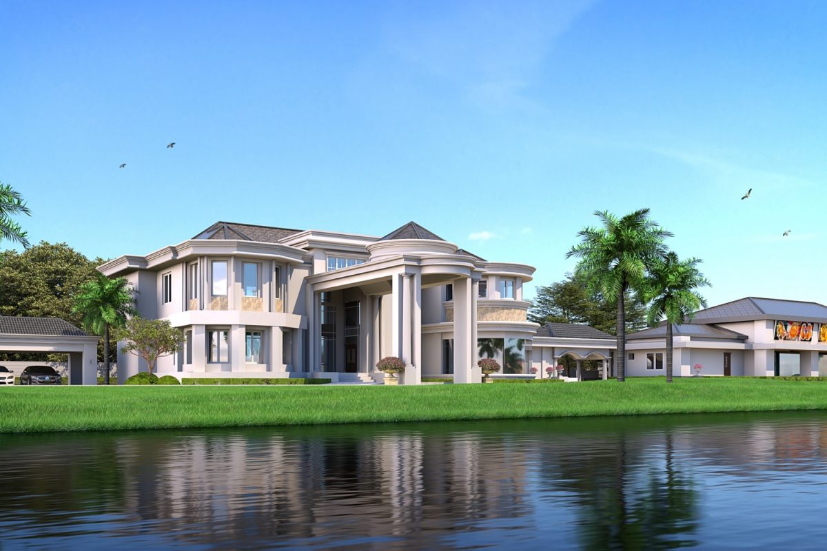 luxury homes by the water