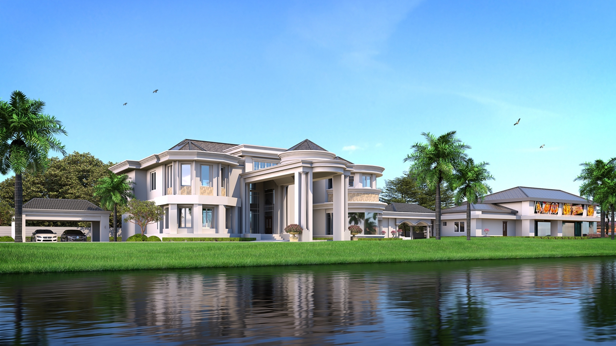 luxury homes by the water