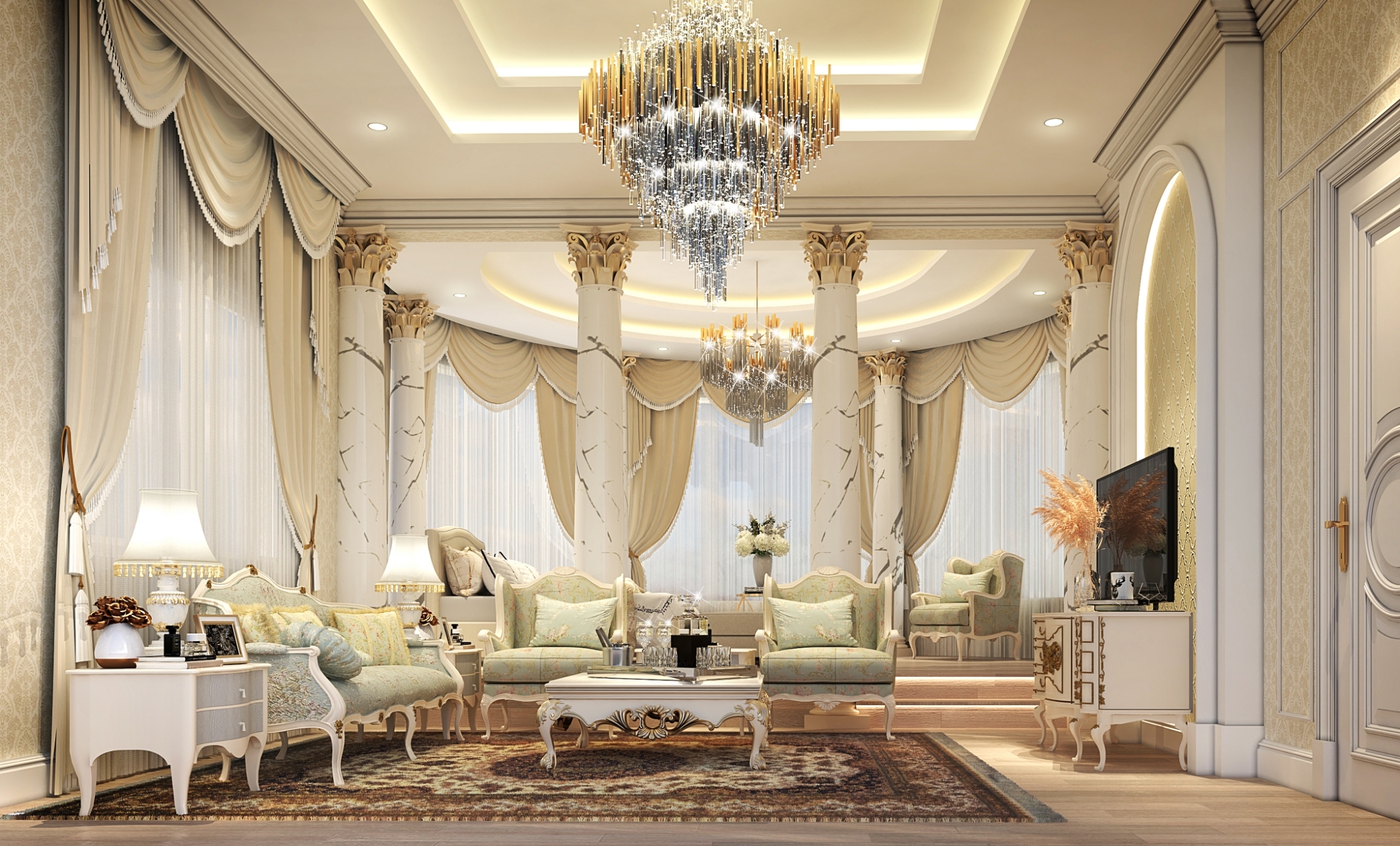 luxurious interior in luxury homes