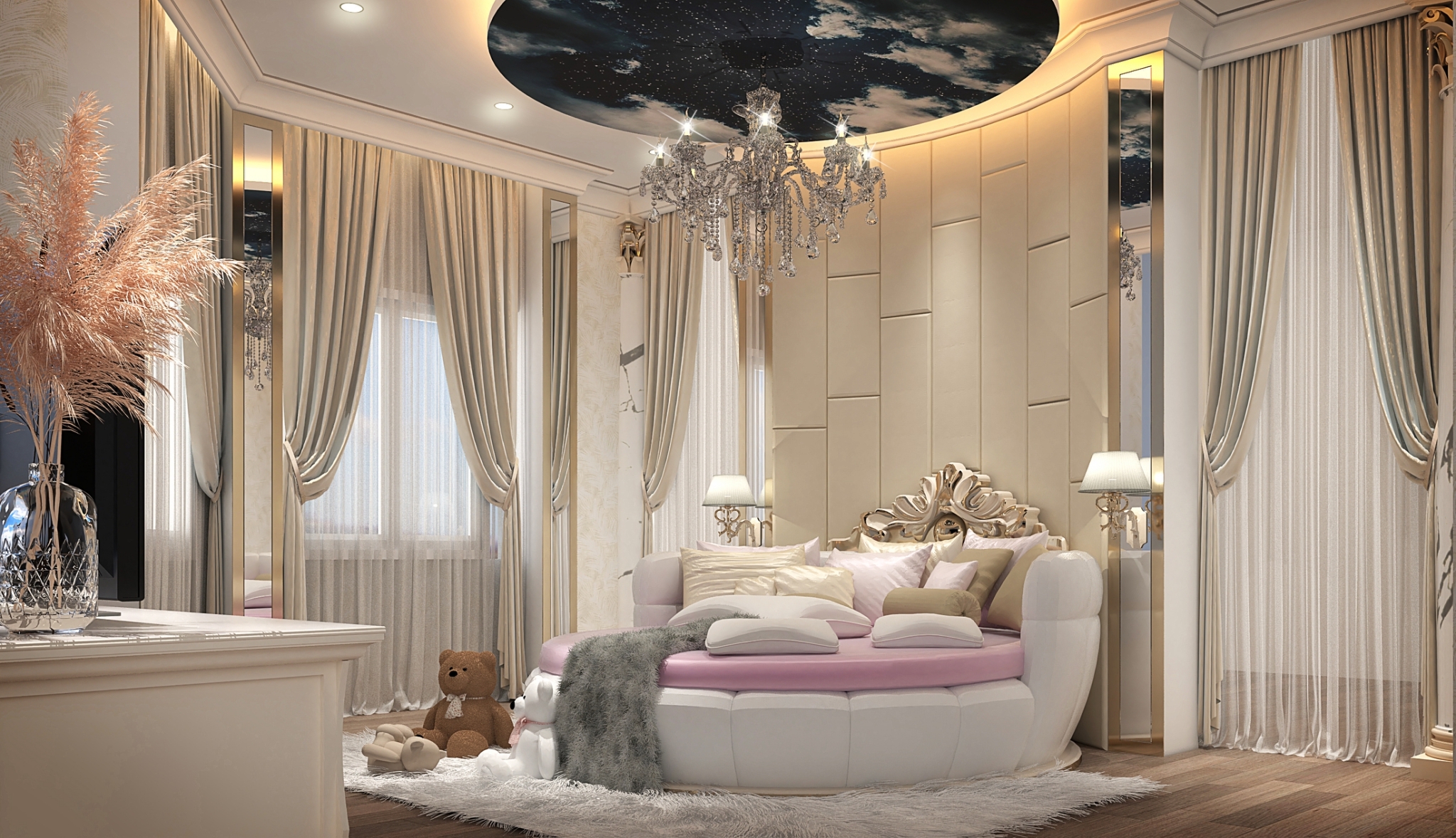 bedroom in luxury homes