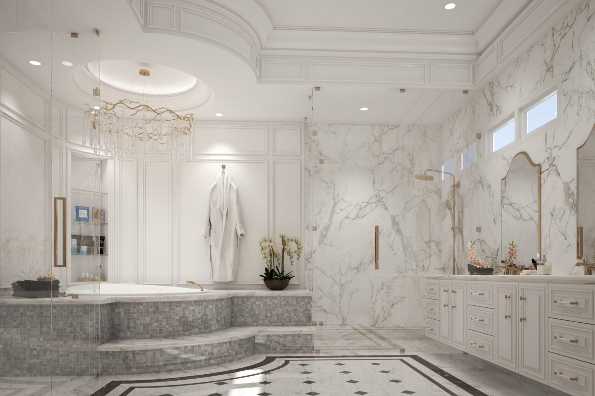 marble luxury bathroom design