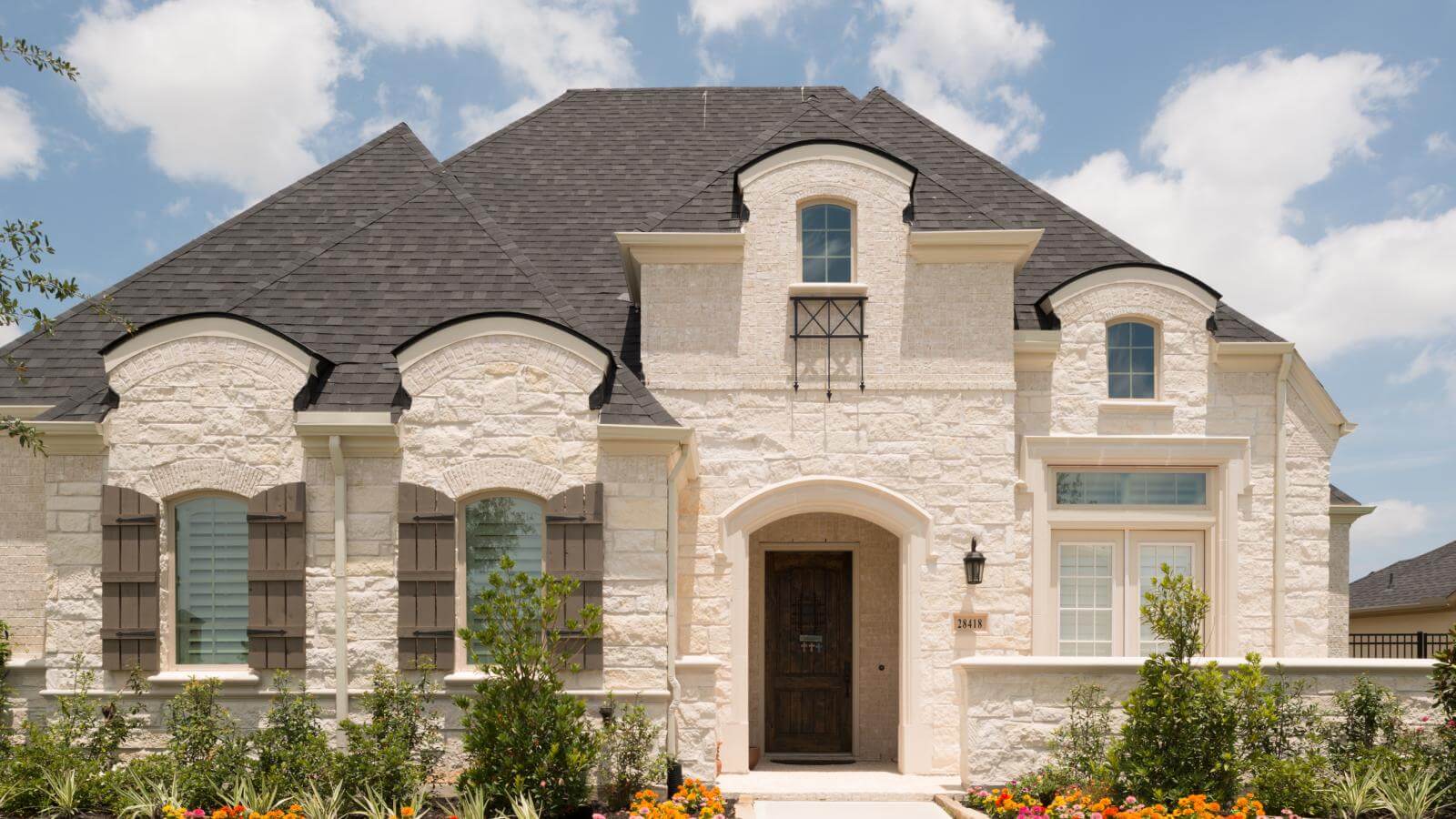 Modern house featuring premium building stones